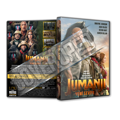 Jumanji 2 Yeni Seviye 2019 V1 Türkçe Dvd Cover Tasarımı